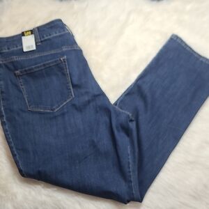 Lee Women's Straight Leg Jeans in Dark Blue